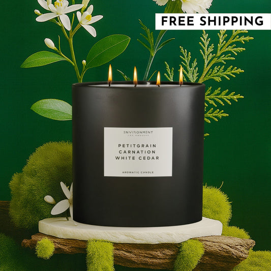 55oz Petitgrain | Carnation | White Cedar Candle (Inspired by YSL L'Homme®)