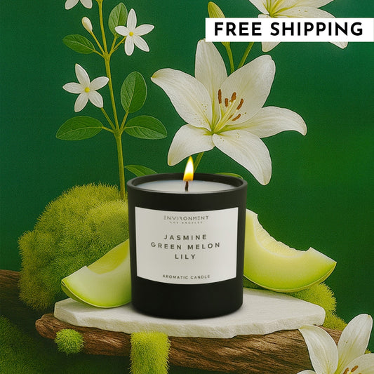 8oz Jasmine | Green Melon | Lily Candle with Lid and Box (Inspired by The Wynn Hotel®)