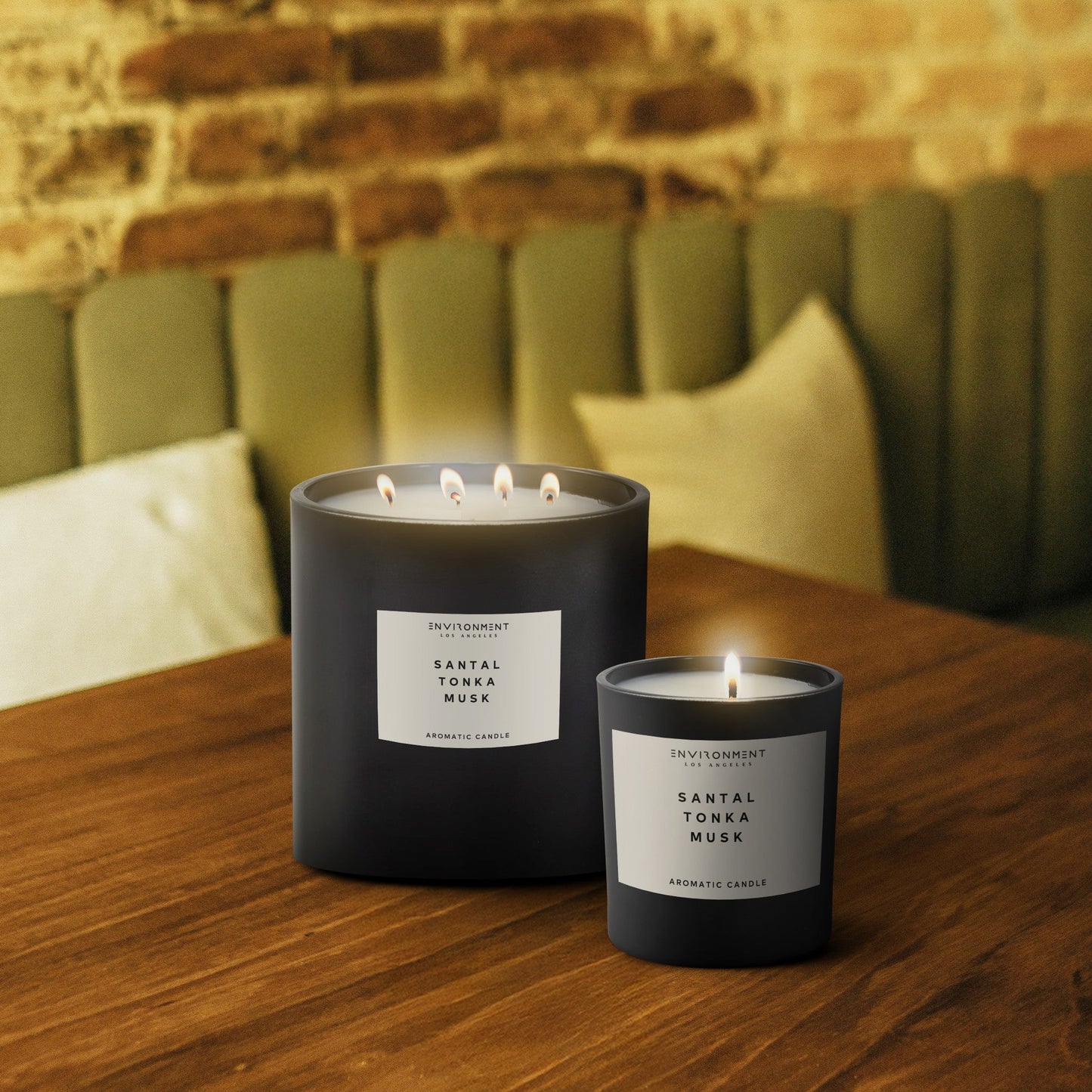 8oz Santal | Tonka | Musk Candle with Lid and Box (Inspired by Le Labo Santal® and 1 Hotel®)