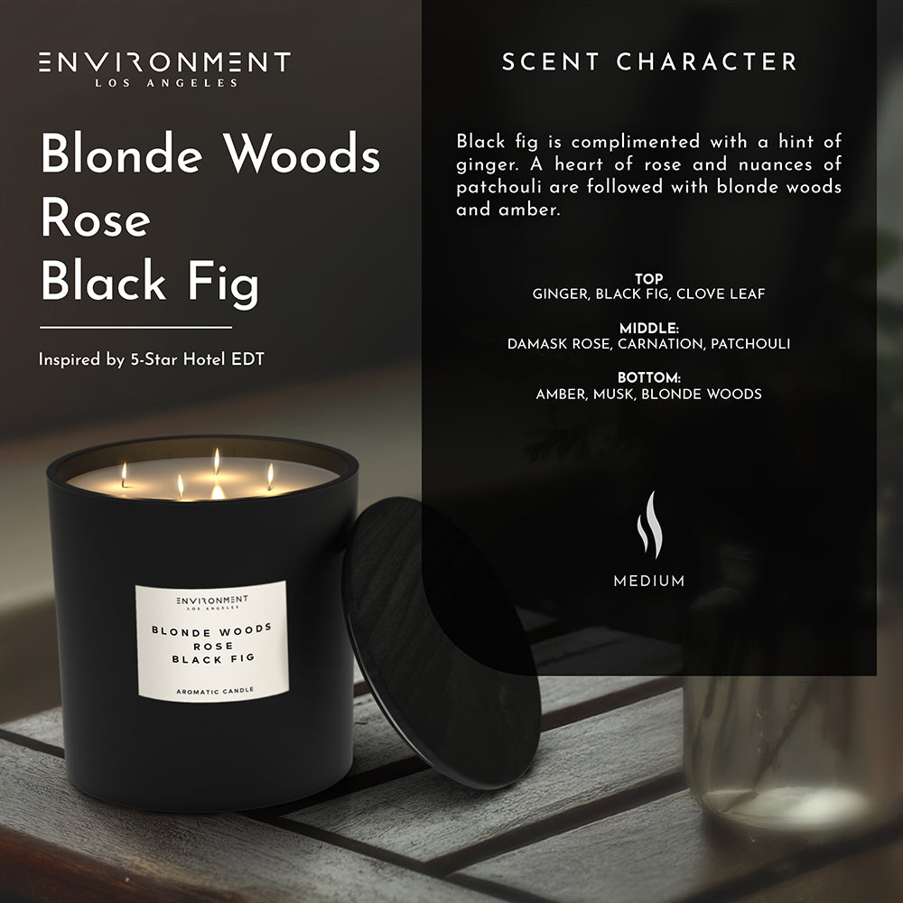 55oz Blonde Woods | Rose | Black Fig Candle (Inspired by The EDITION Hotel®)