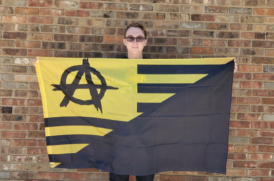 ANCAPISTAN  Single SidedWall Flag - 36"x60"