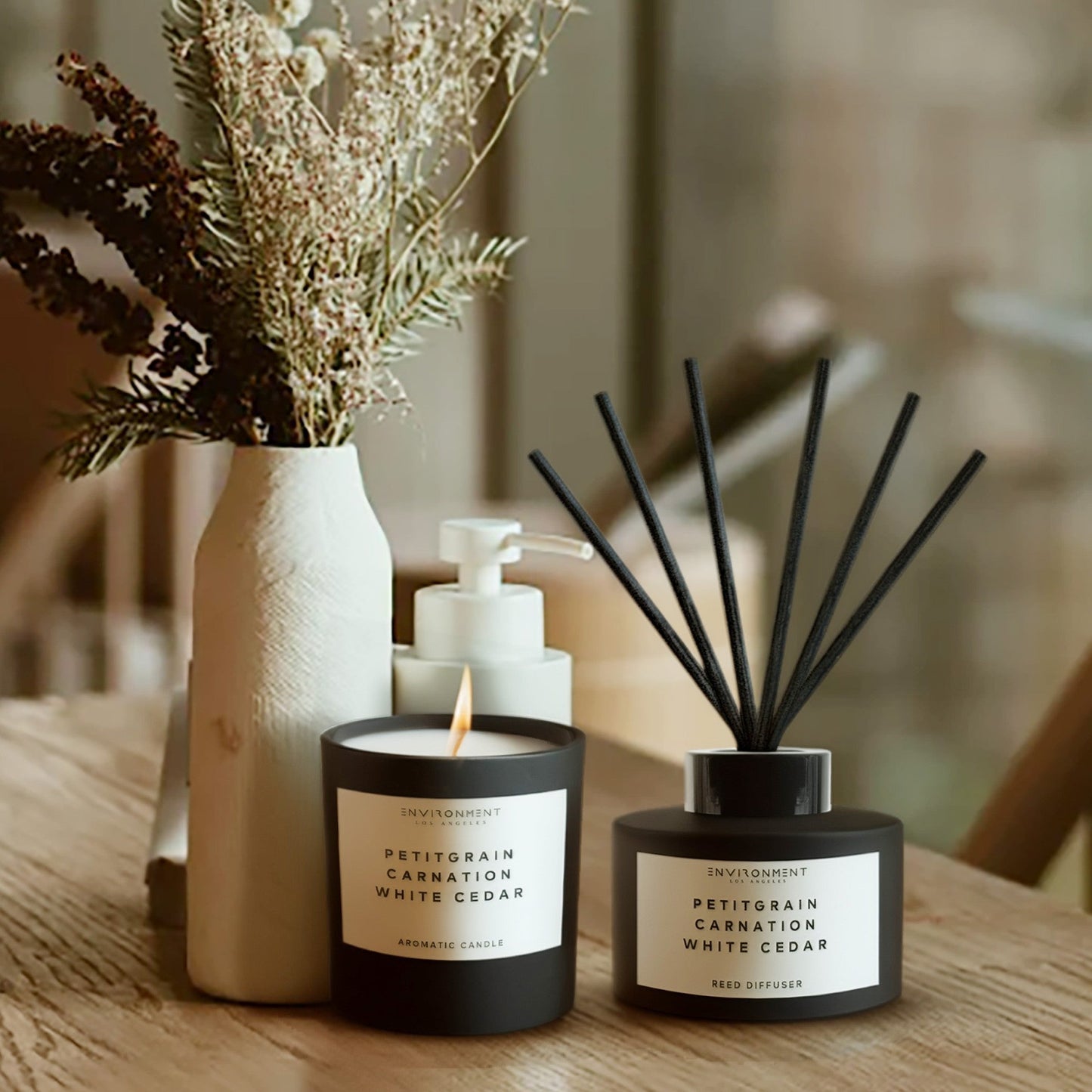 8oz Petitgrain | Carnation | White Cedar Candle (Inspired by YSL L'Homme®)