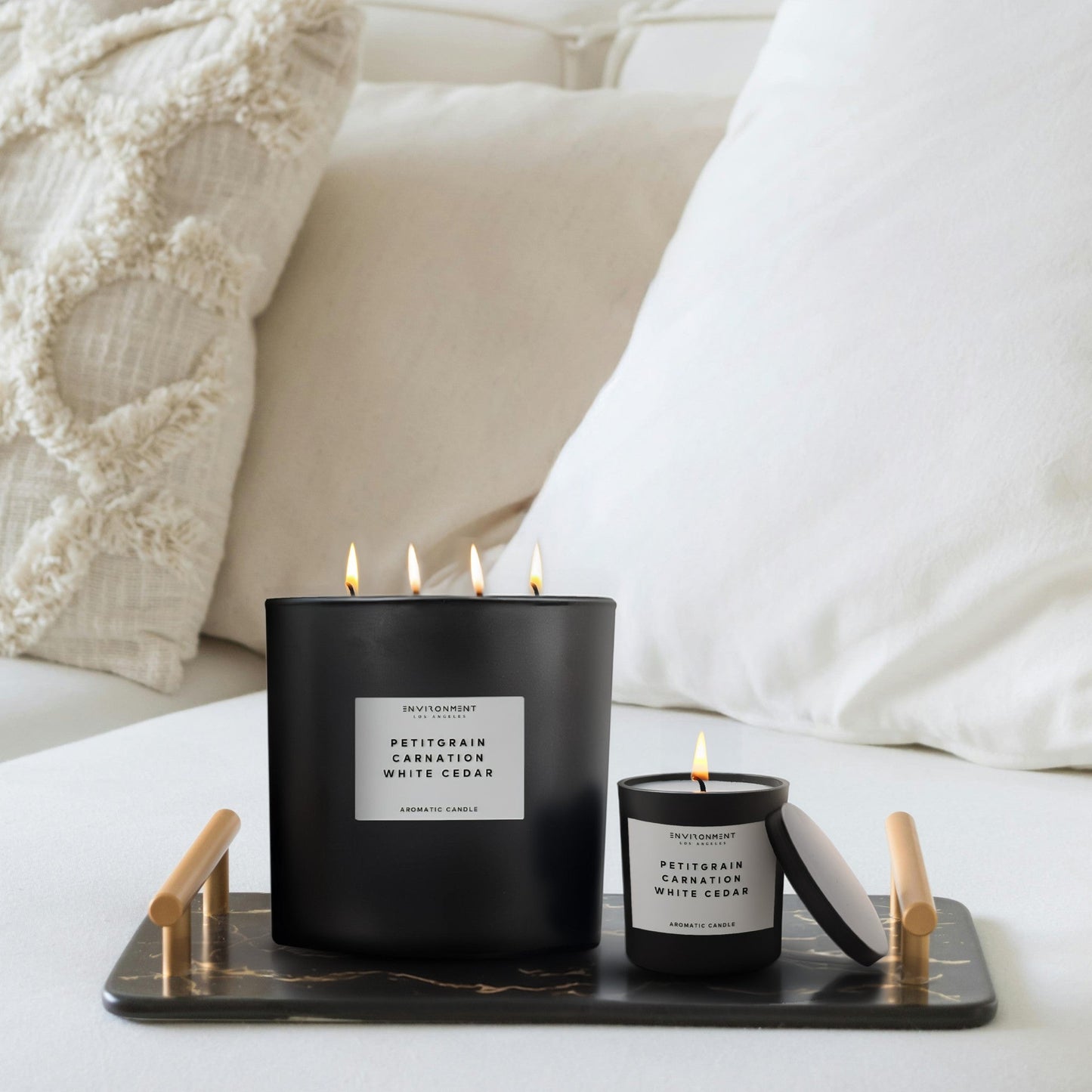 8oz Petitgrain | Carnation | White Cedar Candle (Inspired by YSL L'Homme®)