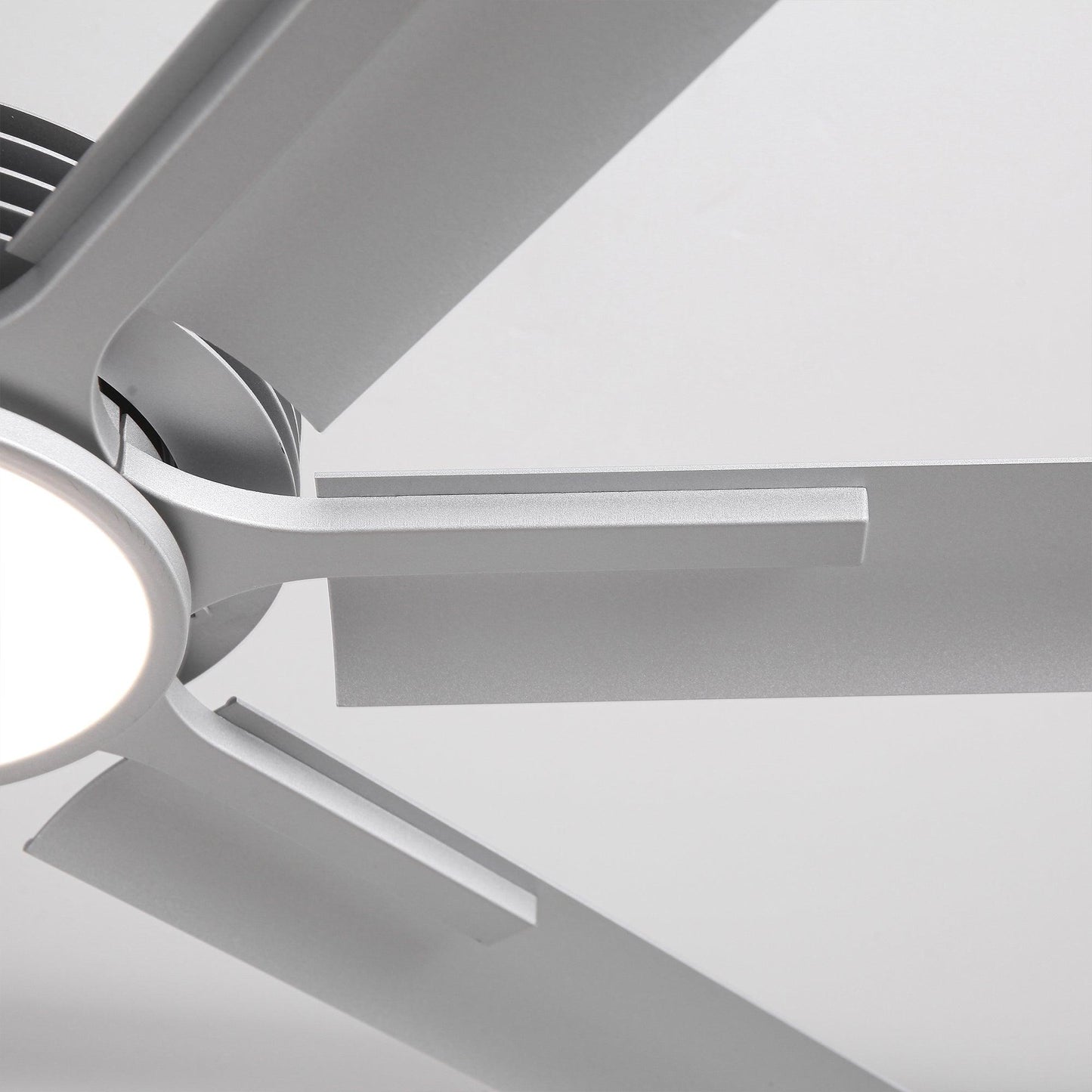 84 Inch 100 Inch Padus Black Large Size Ceiling Fan with Dimmable Lighting and Remote Control