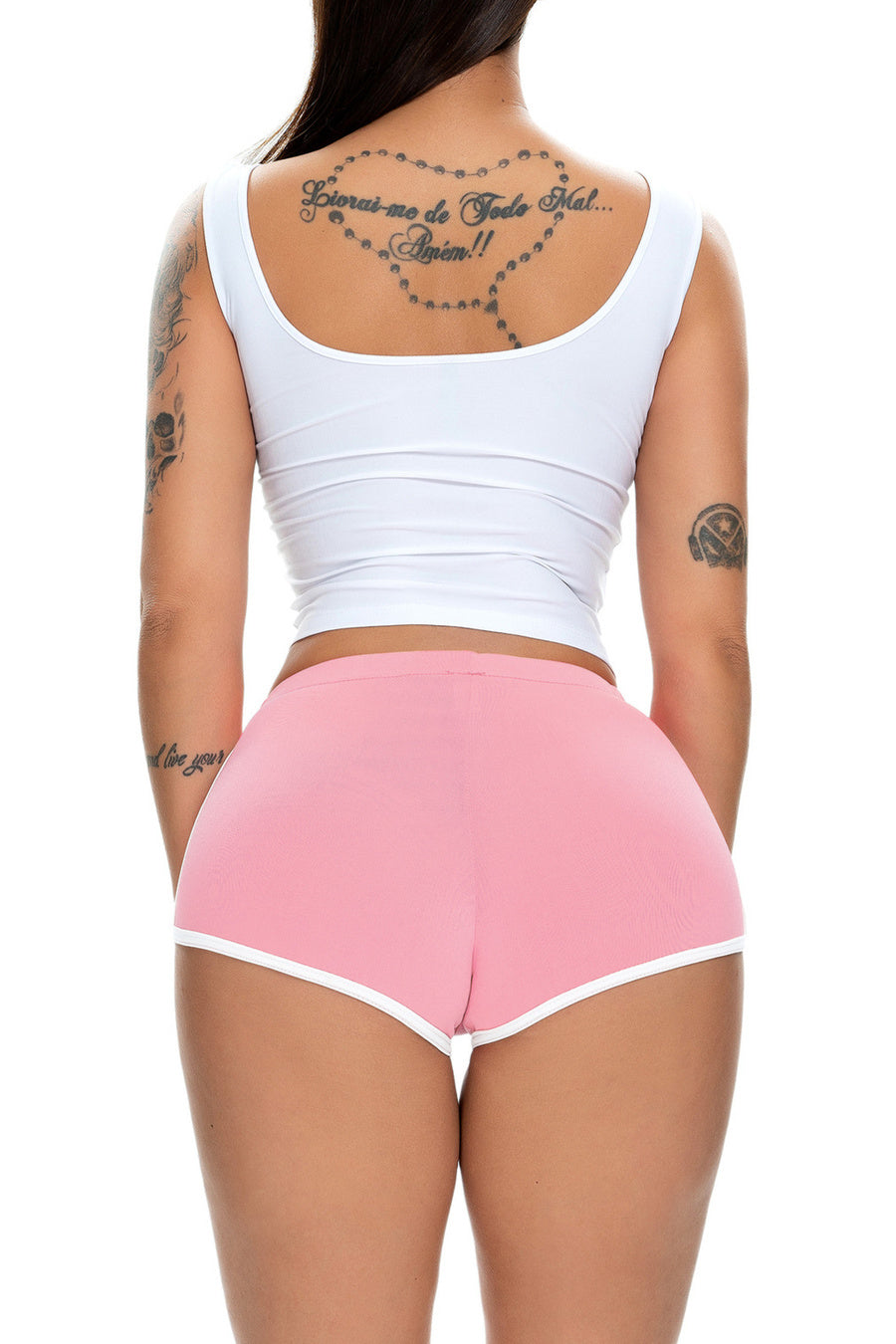 Casual slight stretch 13 colors slim mid waist shorts (only shorts)