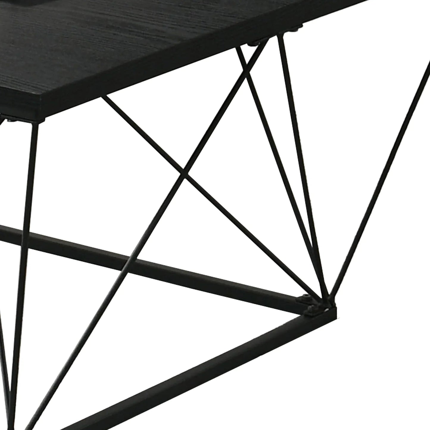 Whetstone 31.5" 3-Piece Coffee Table Set with Angular & Geometric Metal Base