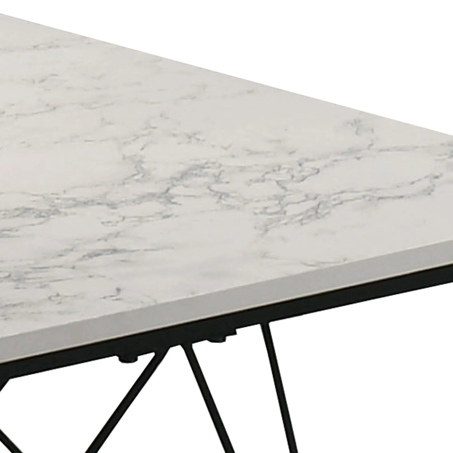 Whetstone 31.5" 3-Piece Coffee Table Set with Angular & Geometric Metal Base