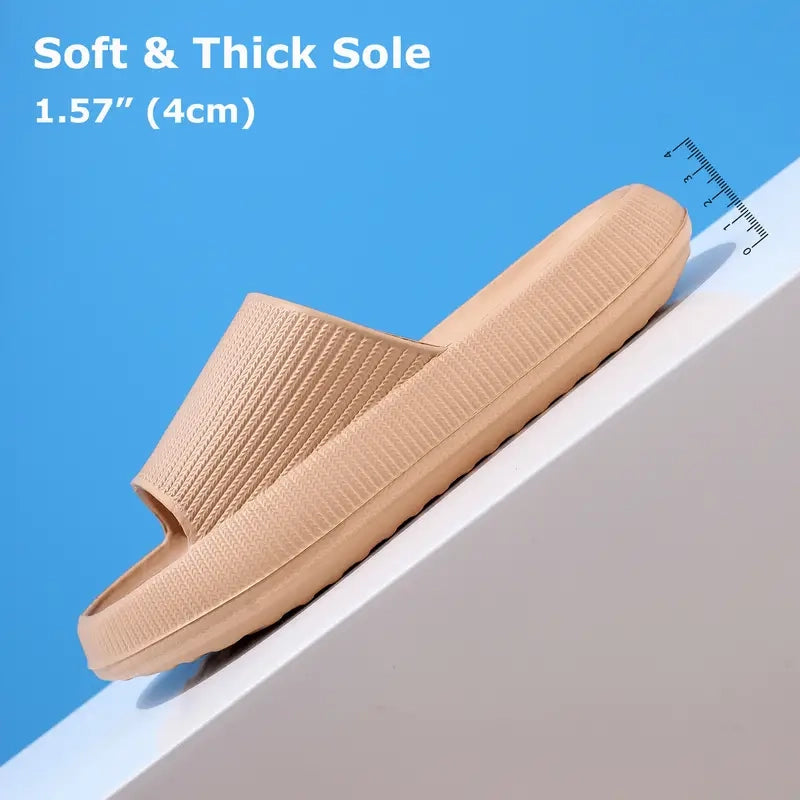 Women's Super Soft Eva Thick Platform Slides