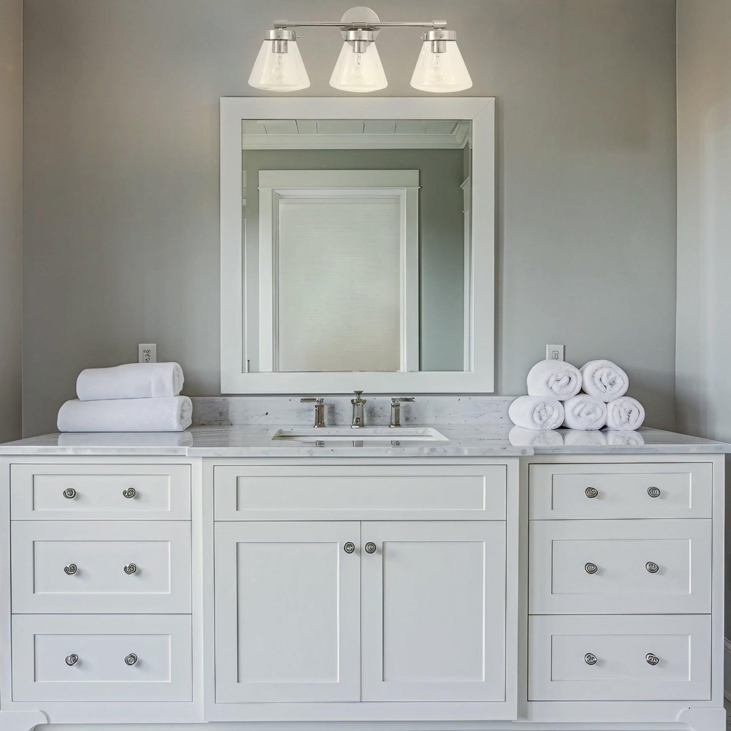 Gleam Modern 3-Light Dimmable Vanity Light