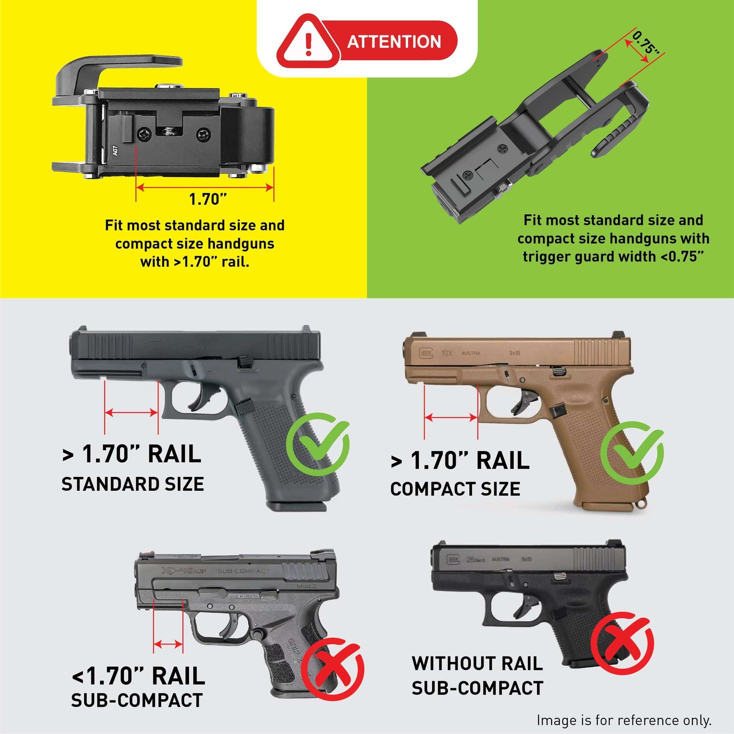 Stinger HL-GL Concealment Laser Sight System: Trigger Guard Protection, Minimalist Carry Holster (Rechargeable GREEN Laser - HDPE Body)