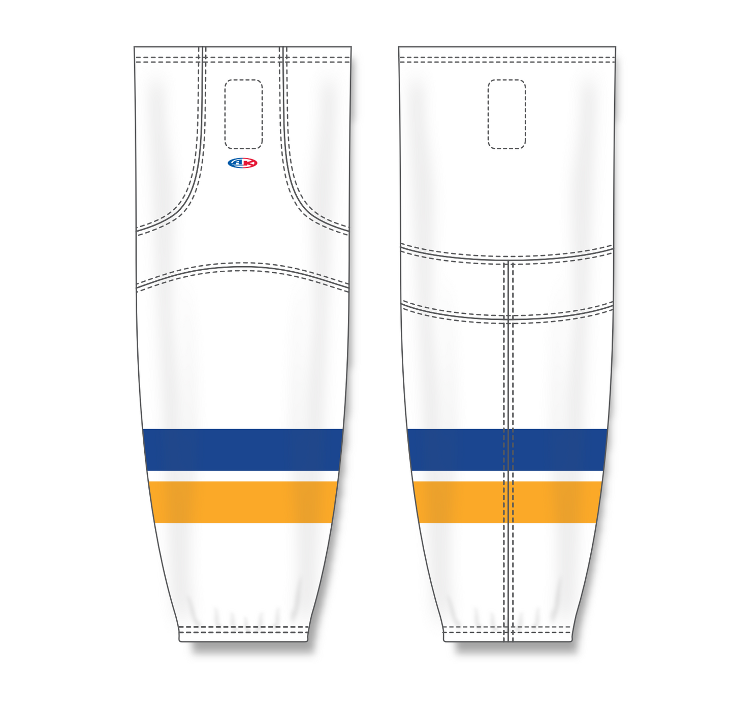 Athletic Knit (AK) HS2100-449 2014 St. Louis Blues White Mesh Ice Hockey Socks