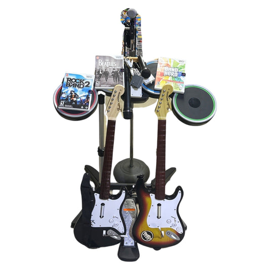 Rock Band Ultimate Band Kit (With 4 Games) - Nintendo Wii & Wii U
