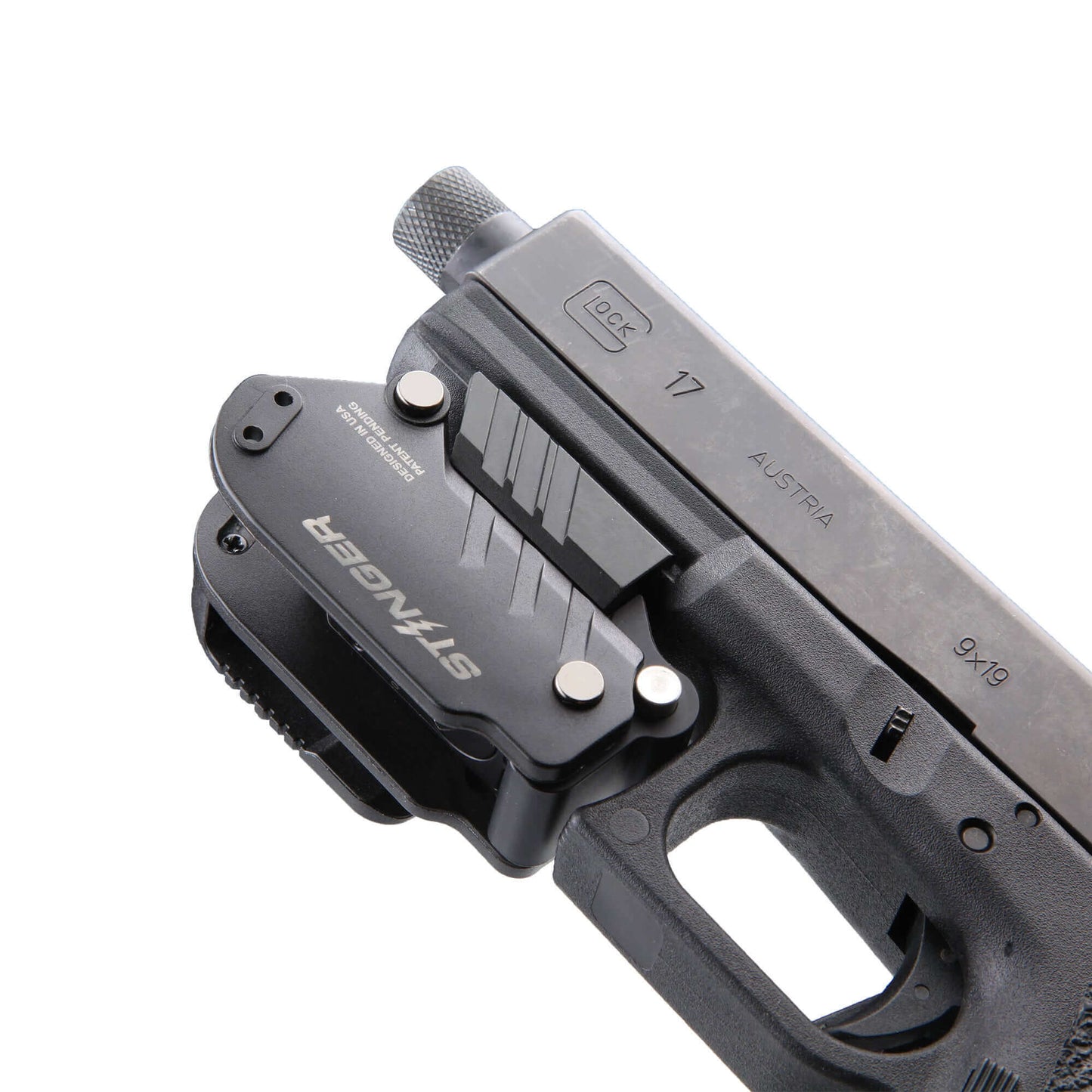 Stinger HL-GL Concealment Laser Sight System: Trigger Guard Protection, Minimalist Carry Holster (Rechargeable GREEN Laser - HDPE Body)