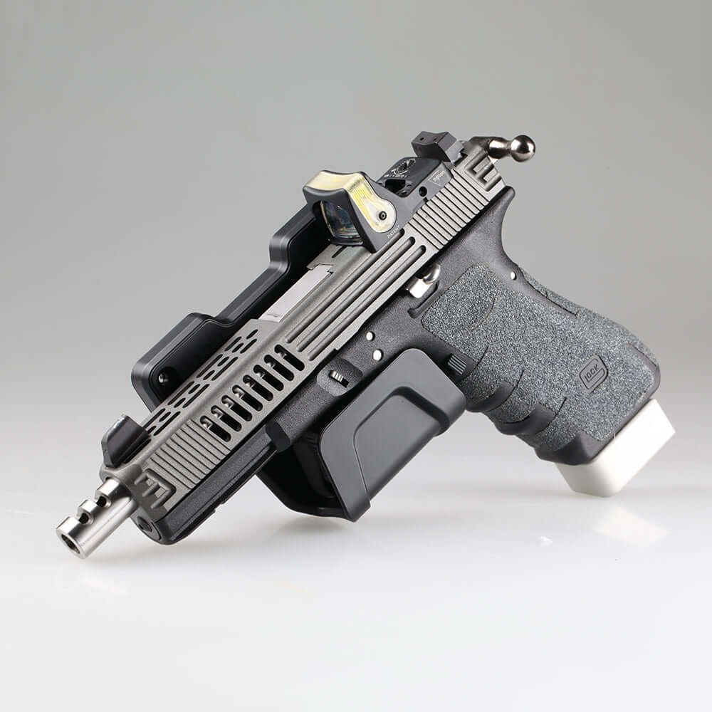 Stinger Magnetic Gun Mount w/ Safety Trigger Guard Protection, w/ Sticky Pad Non-Drill Solution (Black 2-Pack)