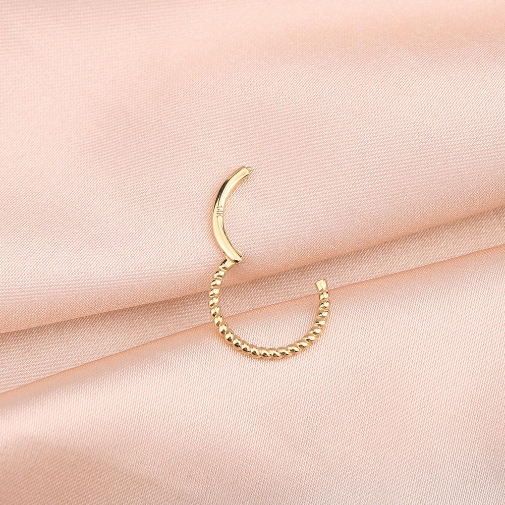 14K Gold Woven Conch Earring