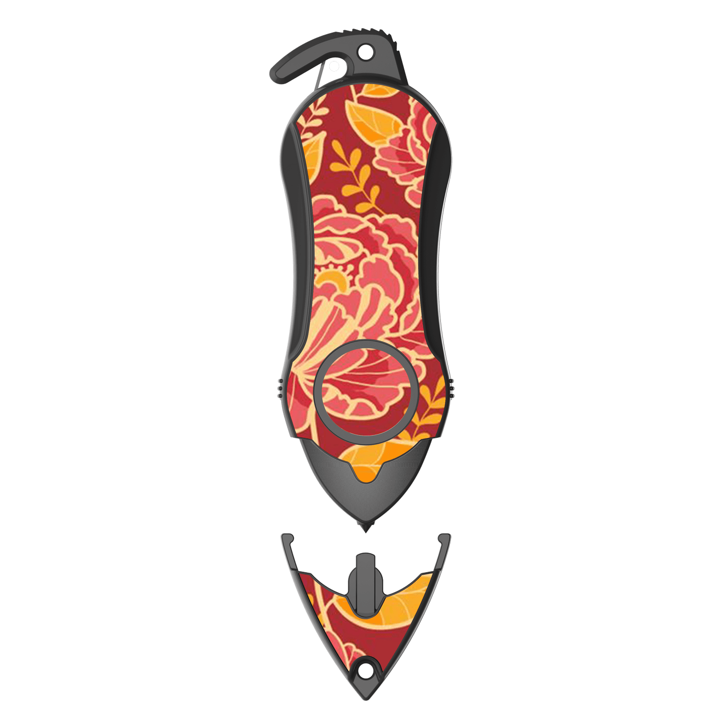 Stinger Personal Safety Alarm Keychain Emergency Tool: Siren Alarm, Seat Belt Cutter, Glass Breaker (Peony)