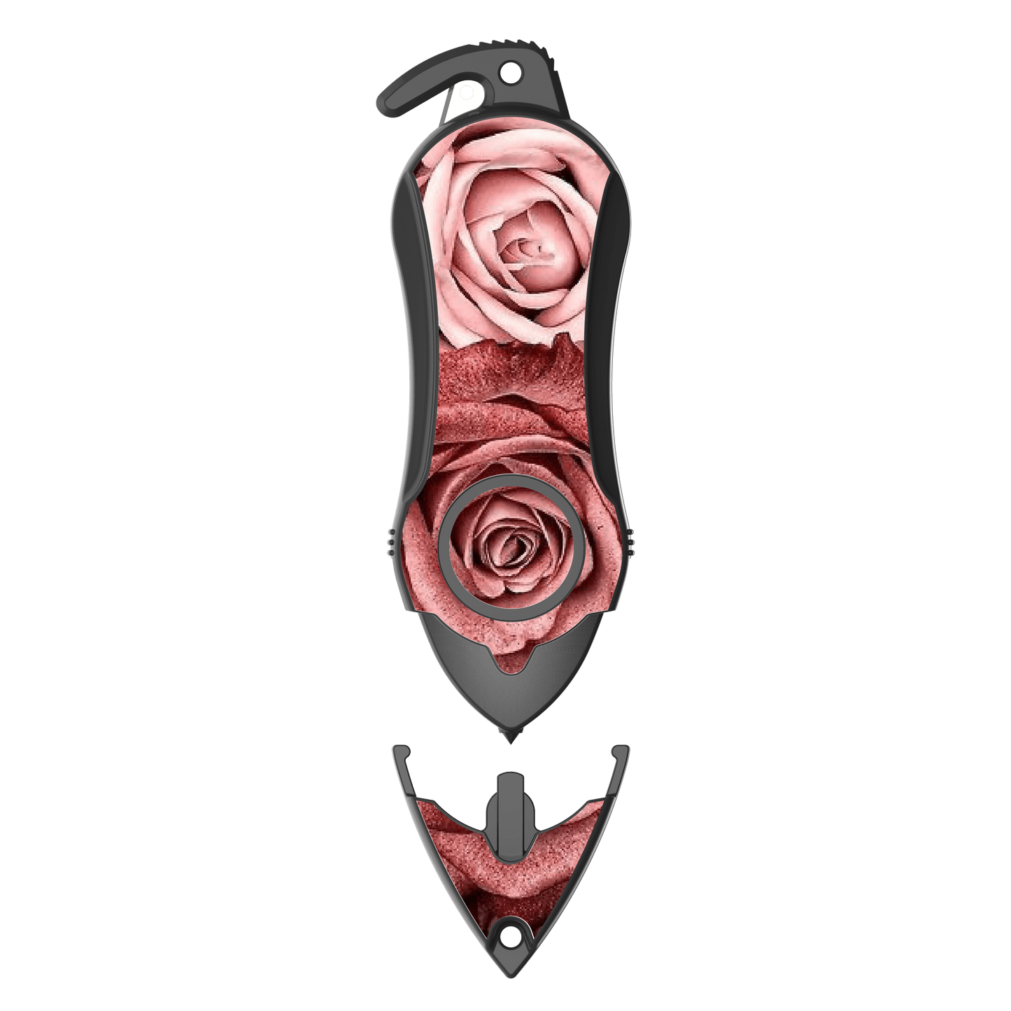 Stinger Personal Safety Alarm Keychain Emergency Tool: Siren Alarm, Seat Belt Cutter, Glass Breaker (Twin Rose)