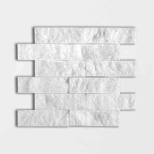 Lonte Rock Face 12"x14" Marble 2x6 Mosaic Tile