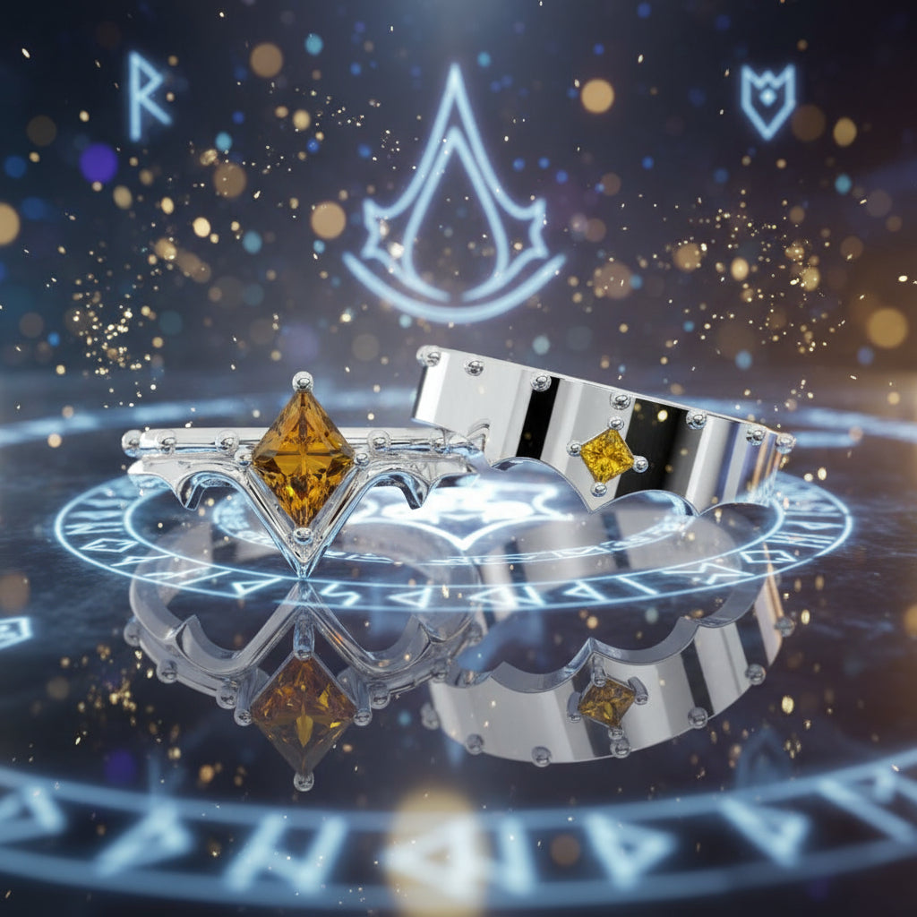 Marksman's Ring (Unisex)- 14k Yellow Gold Video Game Inspired Rings