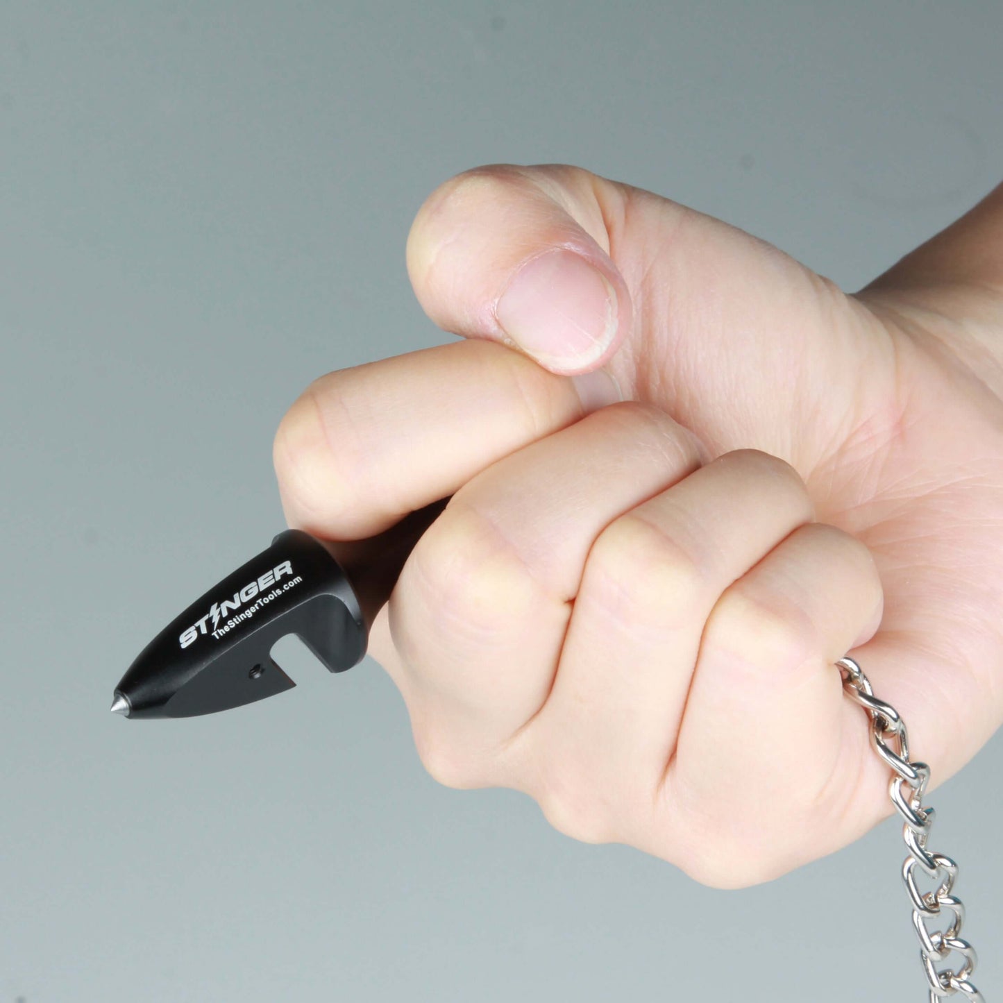 Stinger Self-Defense Keychain, Mini EDC Car Emergency Escape Tool, Seat Belt Cutter, Glass Breaker, Car Rearview Mirror Pendant Décor