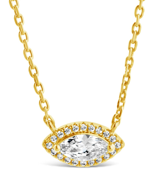 Jamie CZ Evil Eye Pendant Necklace