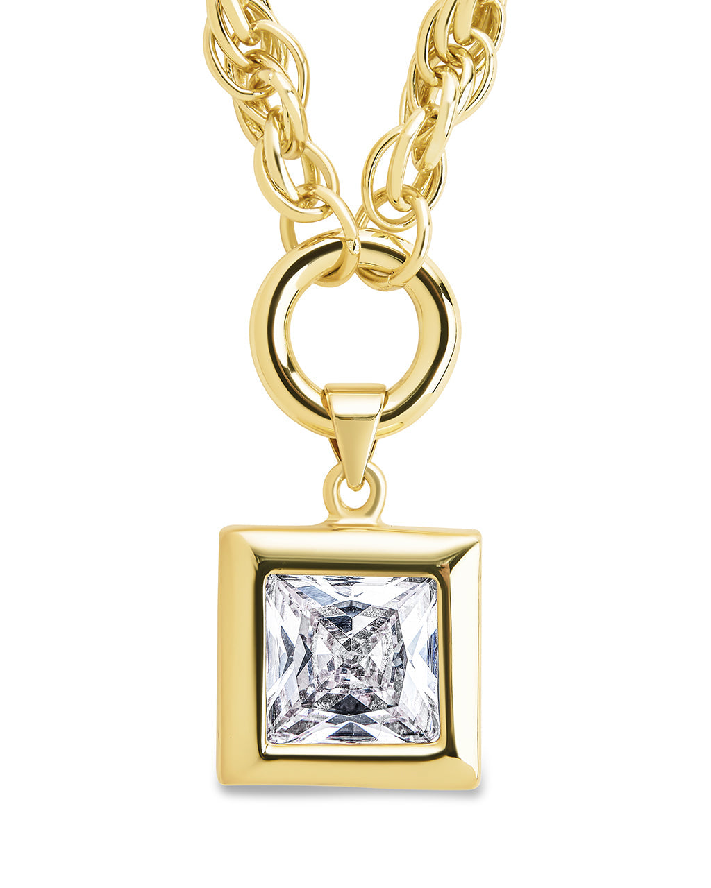 Bess CZ Statement Chain Necklace