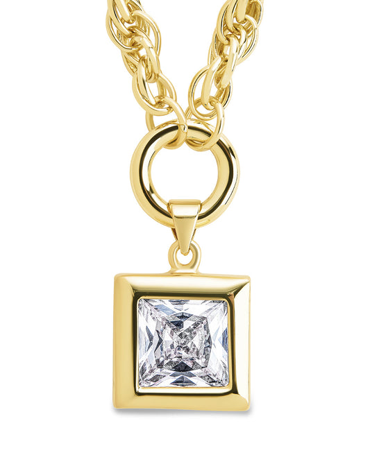 Bess CZ Statement Chain Necklace