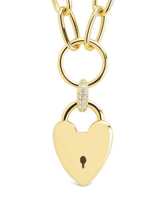 Mirren Heart Padlock Necklace