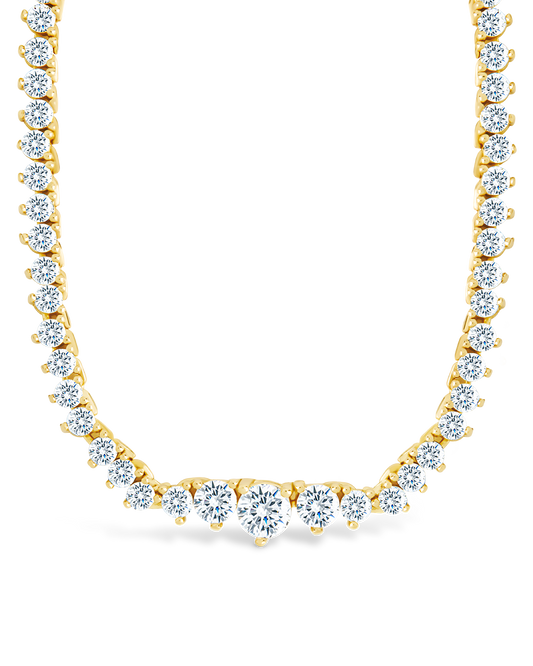 Tatum Adjustable CZ Tennis Necklace