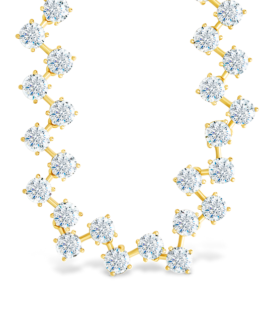 Carson Adjustable CZ Tennis Bolo Necklace