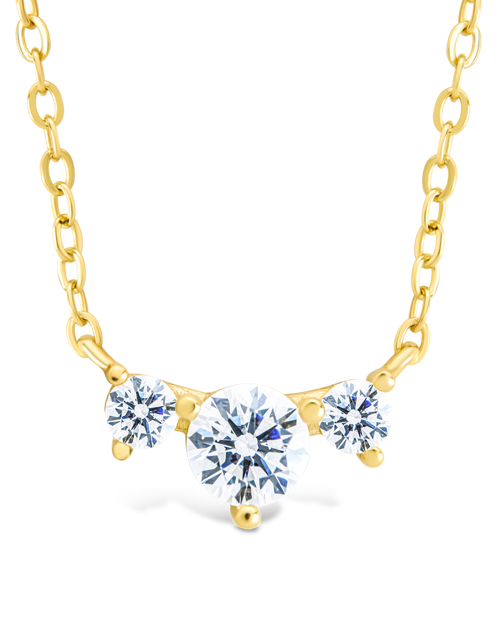 Sterling Silver Robin CZ Necklace