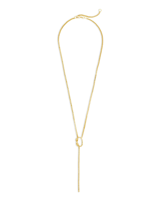 Aster Link Lariat Necklace