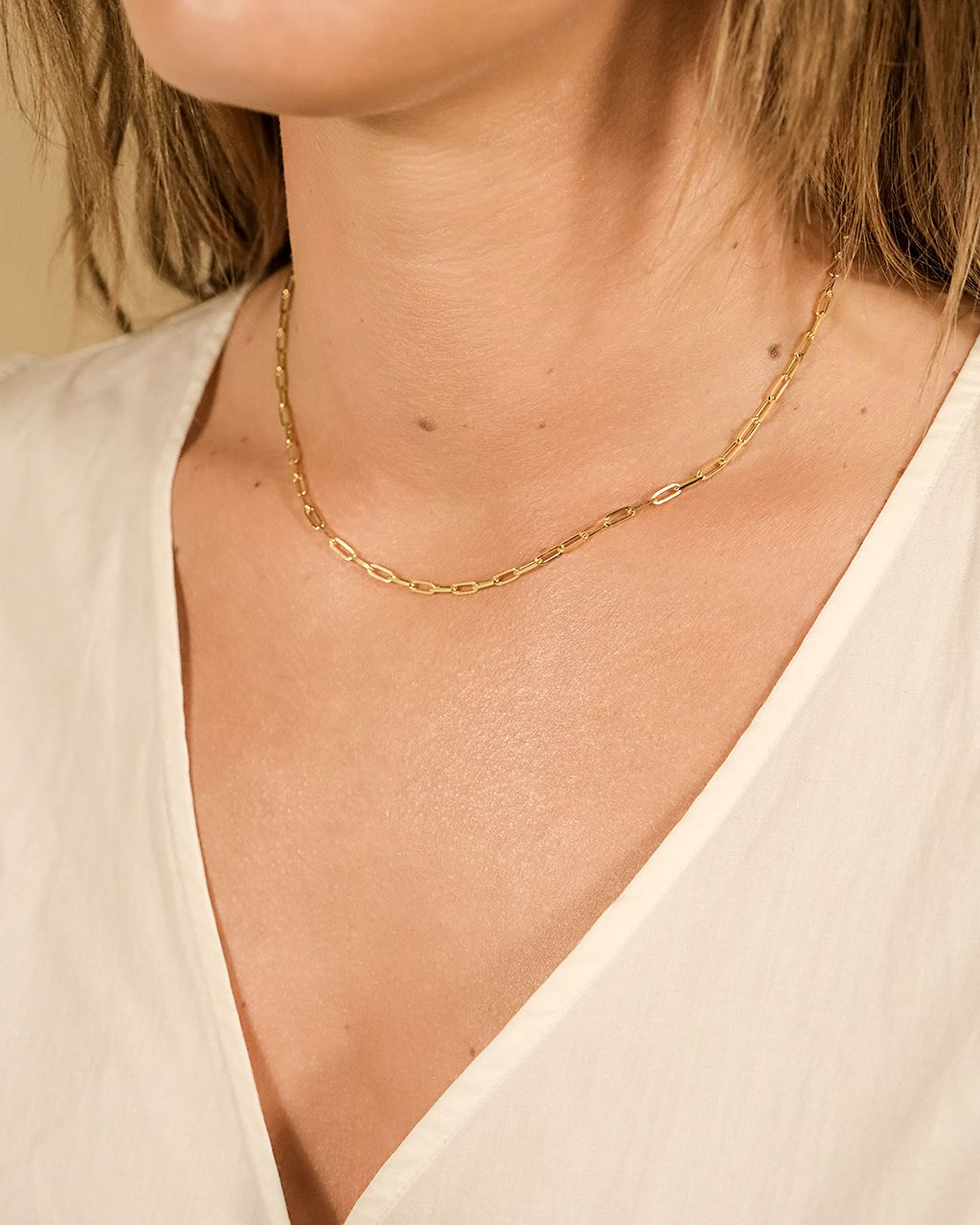 Sterling Silver Paperclip Chain Necklace