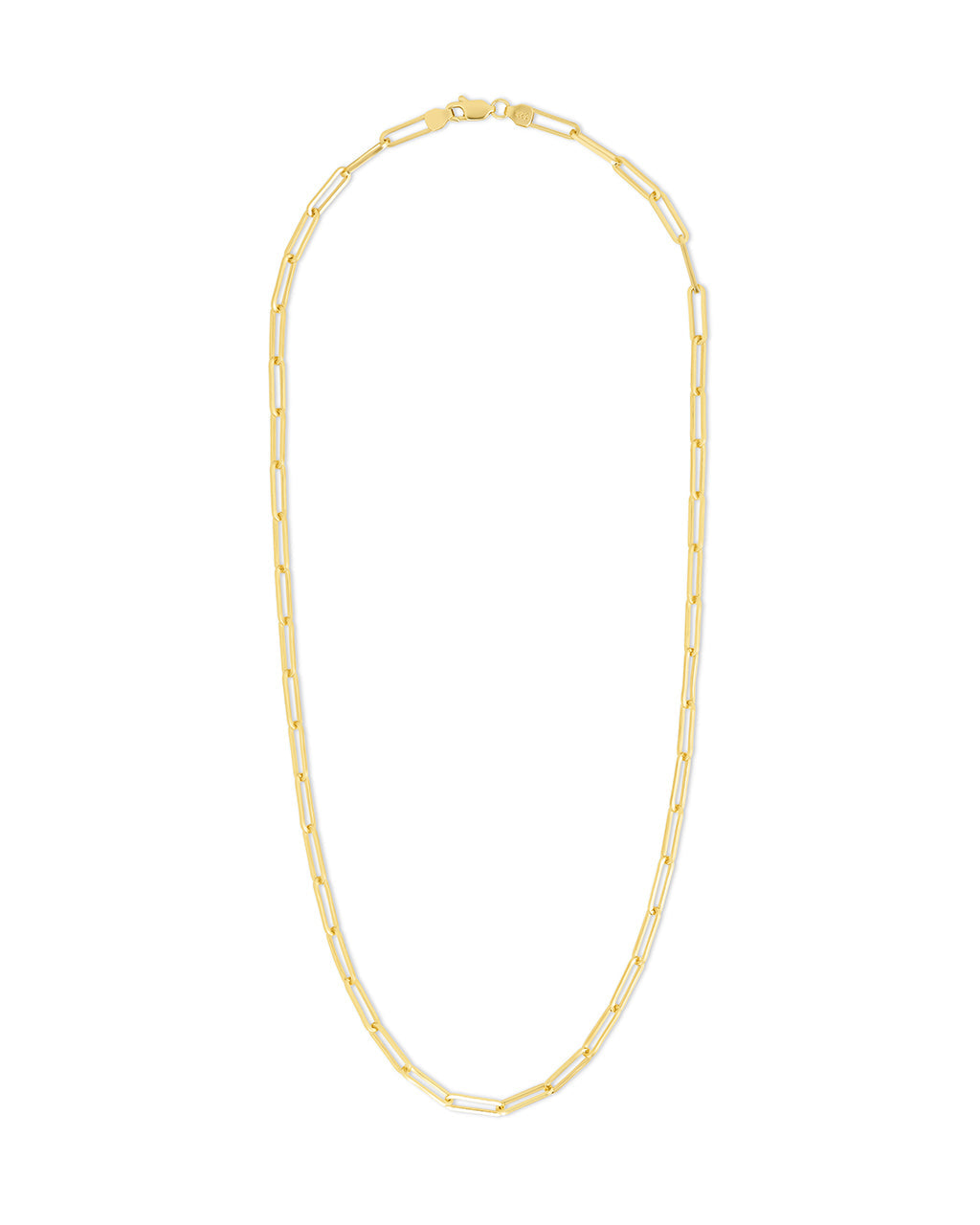 Sterling Silver Paperclip Chain Necklace