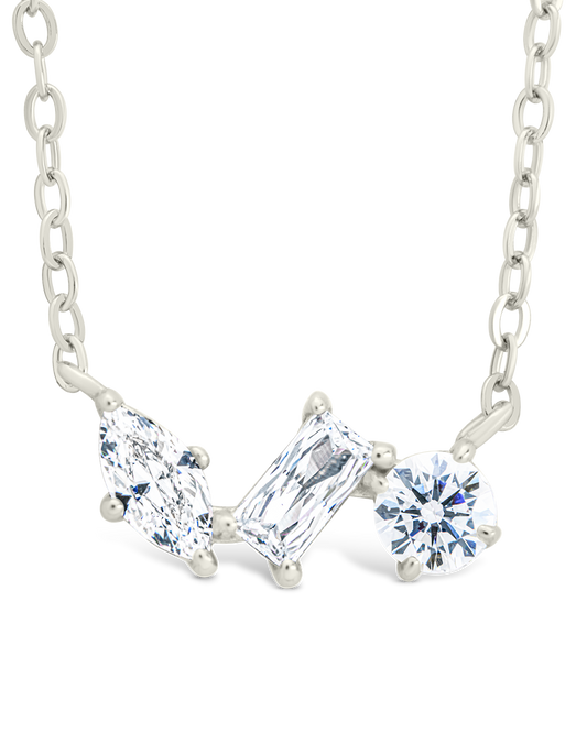 Sterling Silver Trio Cut Pendant