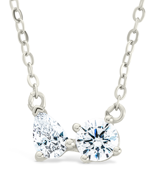 Sterling Silver Carolyn CZ Necklace