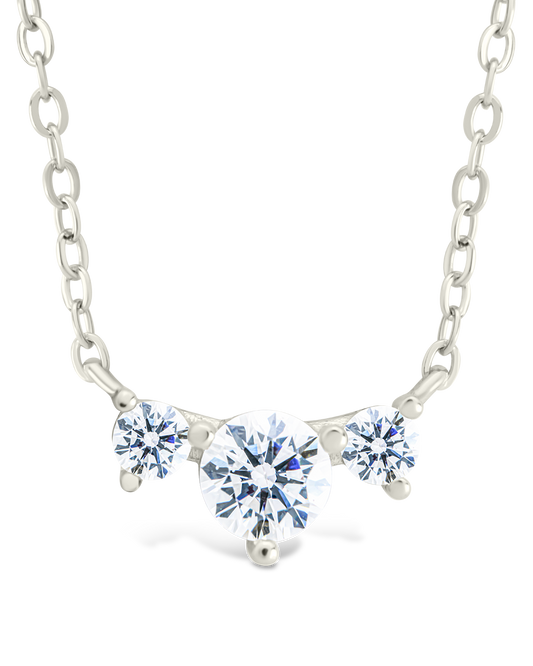 Sterling Silver Robin CZ Necklace