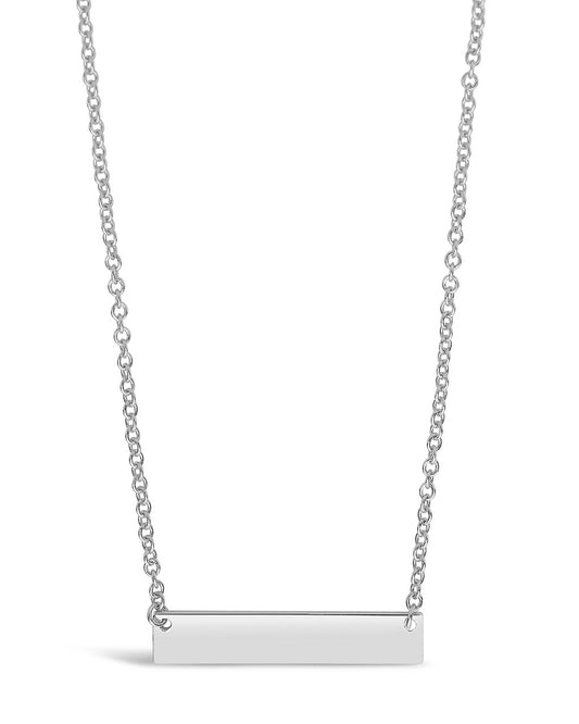 Sterling Silver Mini Bar Pendant