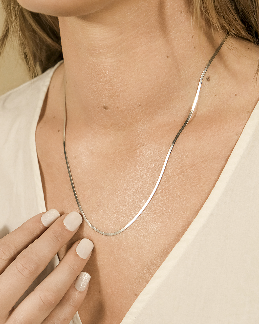 Sterling Silver Herringbone Chain