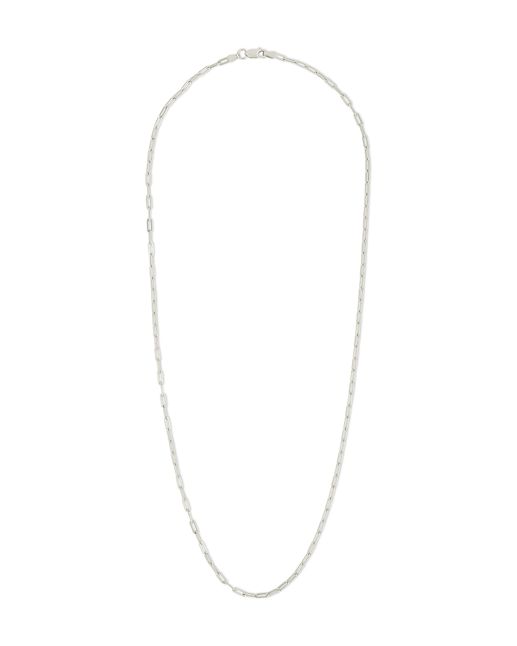 Sterling Silver Paperclip Chain Necklace