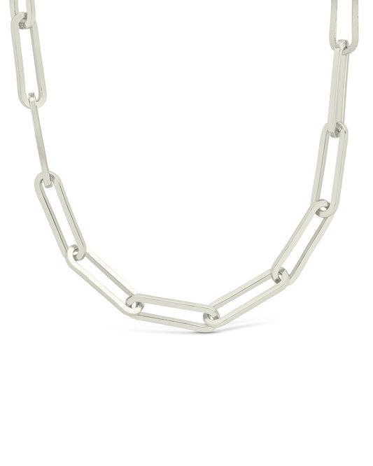 Sterling Silver Paperclip Chain Necklace
