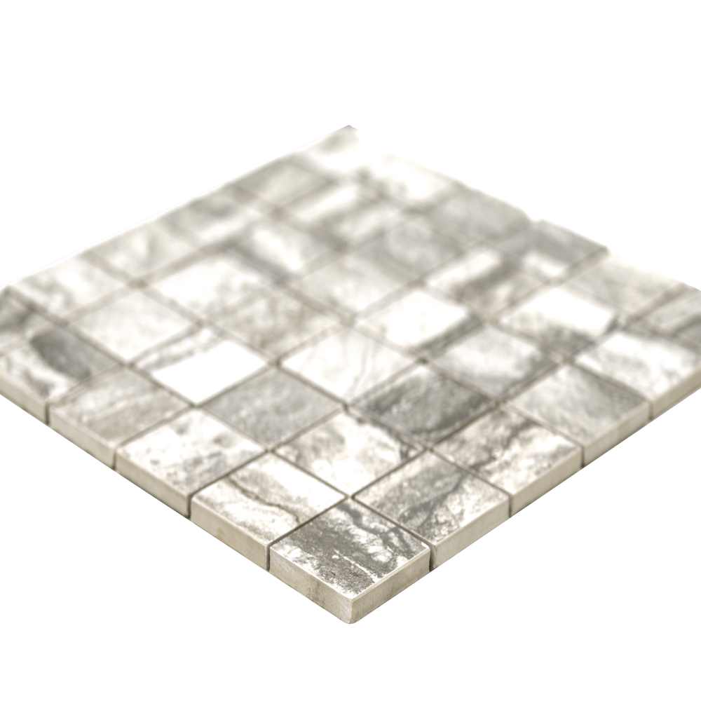 Bernini Carbone 12"x12" Matte Porcelain Mesh-Mounted Mosaic Tile - MSI Collection