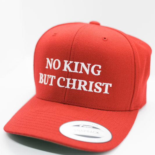 AnarchoChristian - No King But Christ Snapback Hat