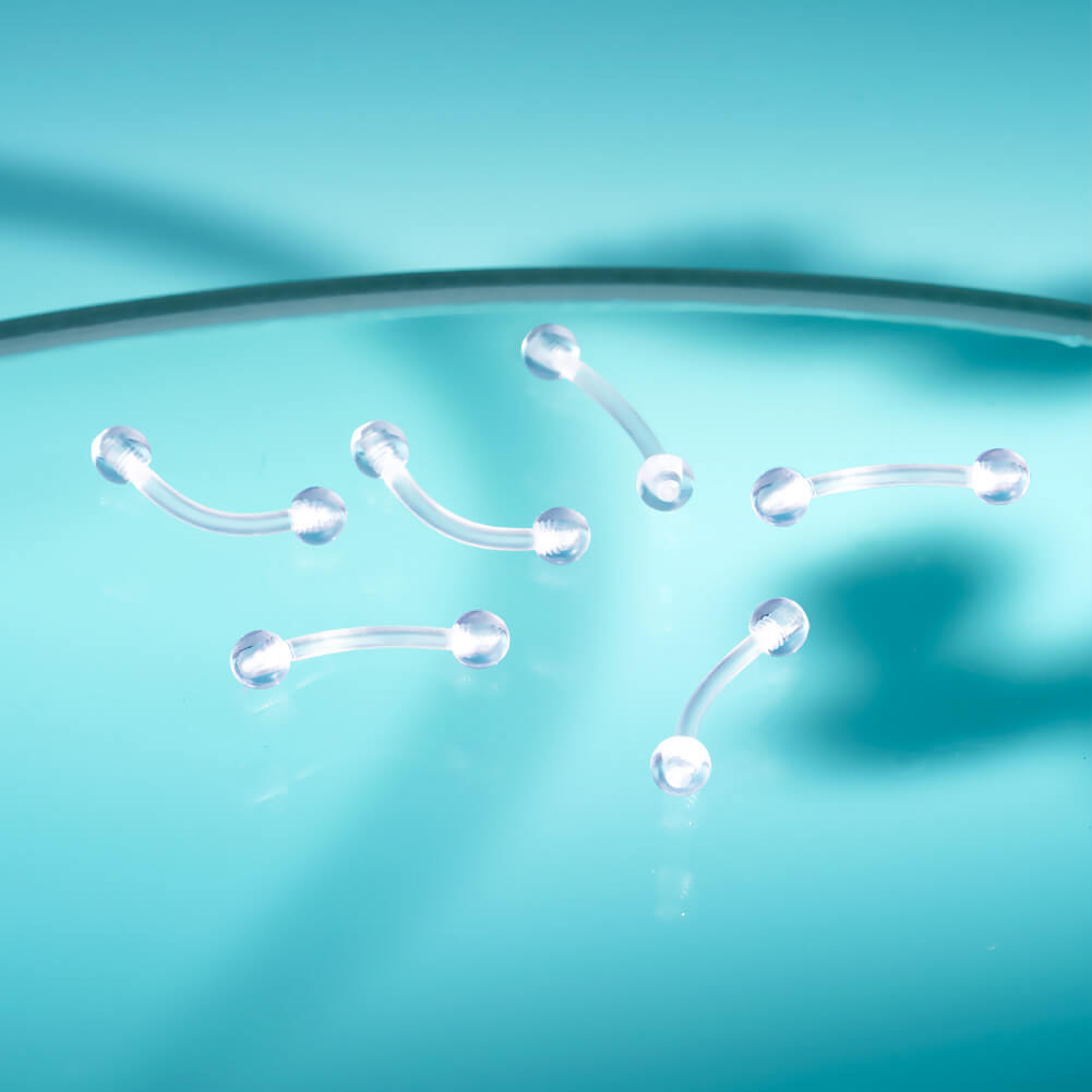 6PCS Acrylic Eyebrow & Rook Retainers Set