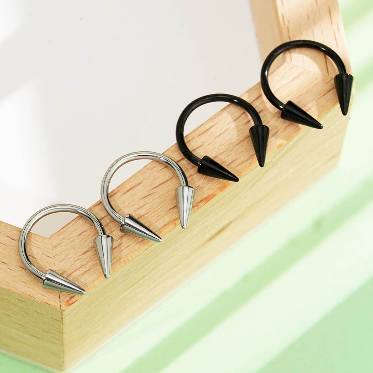 4PCS Spike Ends Septum Ring