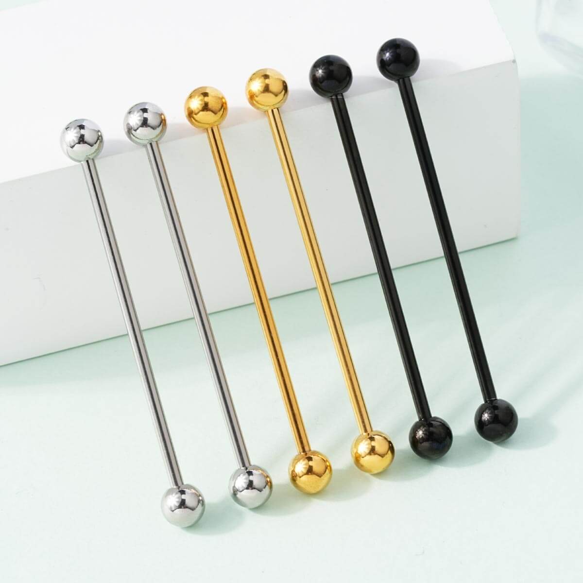 6PCS Balls Top Industrial Barbell Set