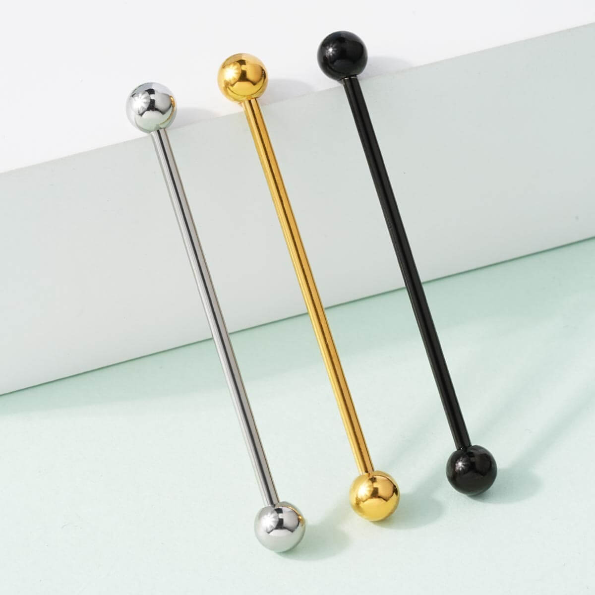 6PCS Balls Top Industrial Barbell Set