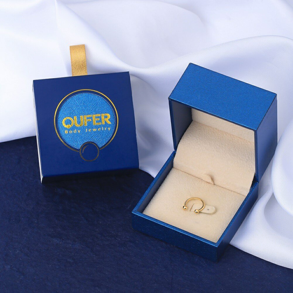 14K Gold Classic Horseshoe Septum Ring
