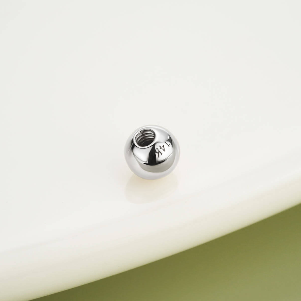 14K White Gold Replacement Ball