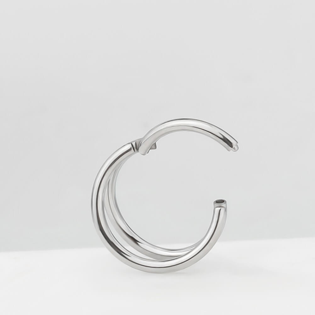 16G Double Hoop Hinged Segment Ring